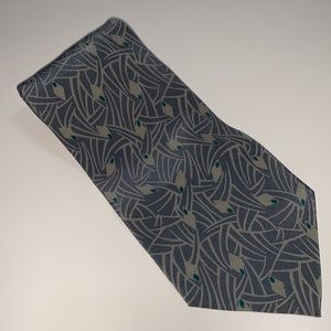 Giorgio Armani Gray Design Neck Tie